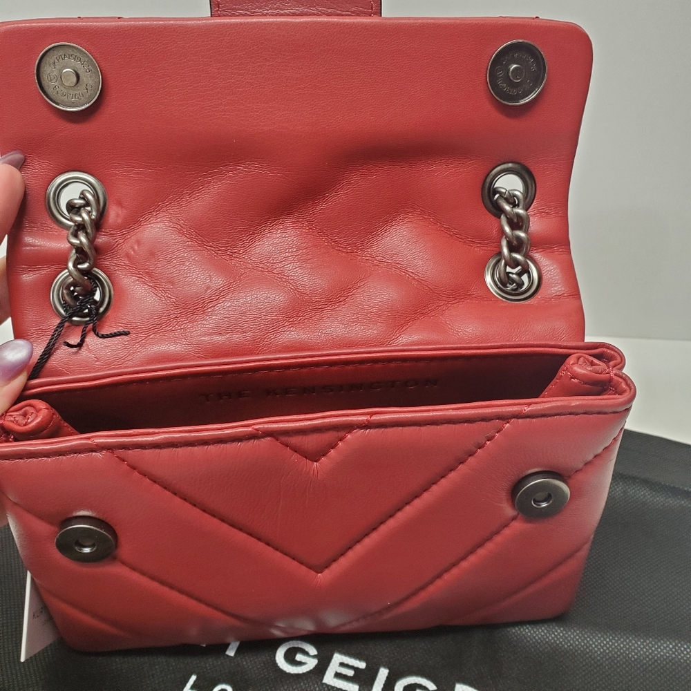 Kurt Geiger London Kensington Mini Leather Quilted Shoulder Crossbody Bag - Picture 7 of 9